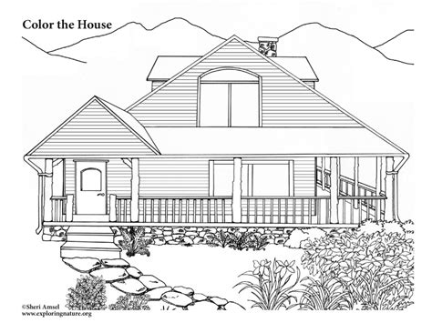 Get exterior design ideas for your modern house elevation with our 50 unique modern house facades. House Coloring Page