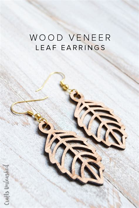 Learn how i use the cricut maker's knife blade to cut basswood! DIY Leaf Earrings Tutorial: Faux Laser Cut Wood - Consumer ...