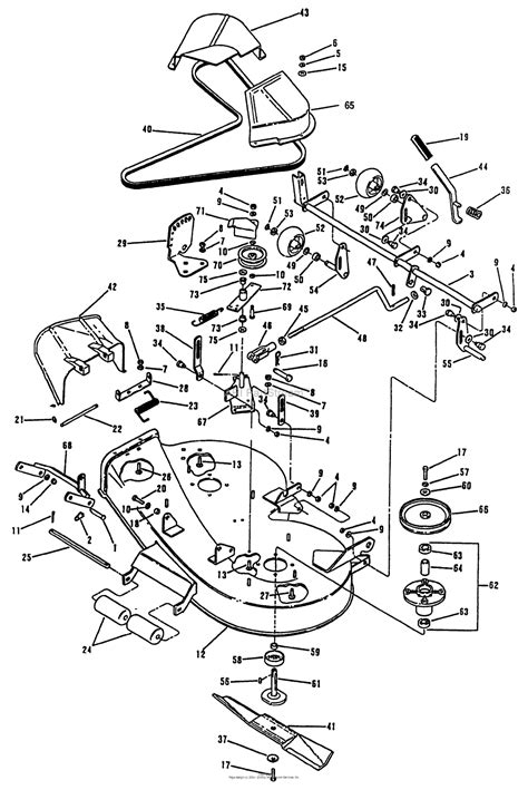 Craftsman Lawn Tractor Parts Diagram ~ Craftsman Mower Riding Diagram