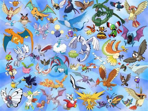 Flying Type Pokémon Wallpapers Top Free Flying Type Pokémon