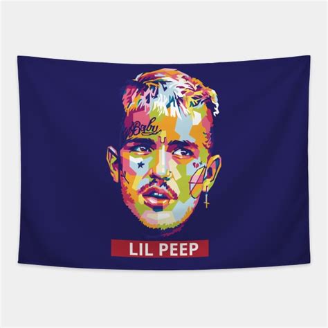 Lil Peep Artwork Tapestry Lil Peep Merch