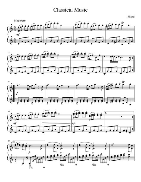 Classical Piano Sheet Music For Piano Download Free In Pdf Or Midi
