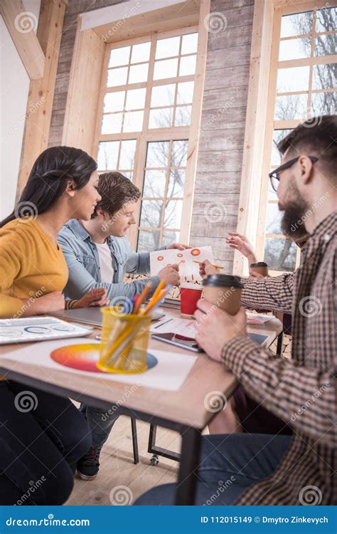 Smart Young People Exchanging Ideas Stock Image Image Of