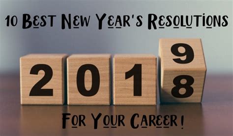 10 Best New Years Resolutions For Your Career West Coast Careers