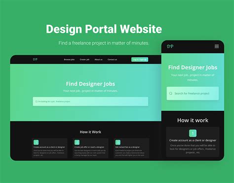 Design Portal Website On Behance