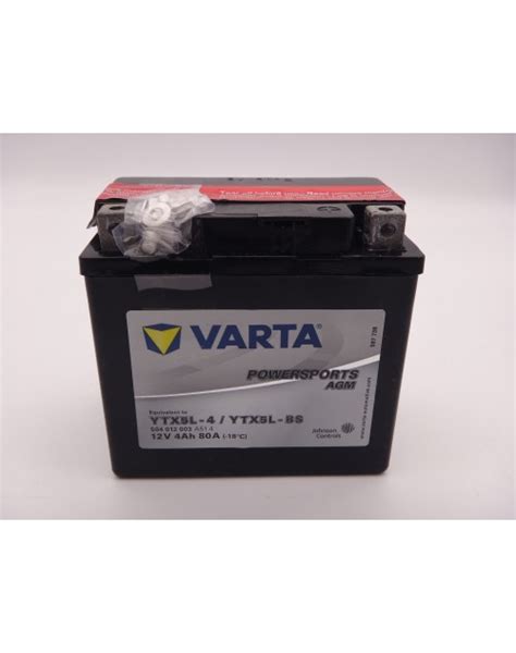 Varta YTX5L BS Baterie Moto Scuter Atv 12V 4Ah AGM 80A Cod 504012003