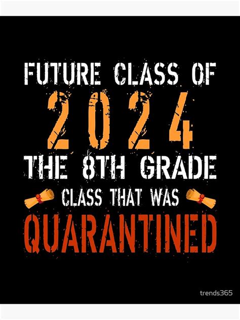 Future Class Of 2024 The 8th Grade Class That Was Quarantined Poster