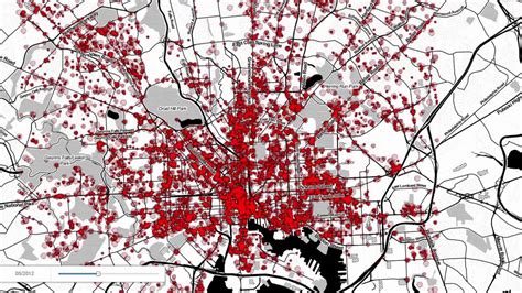 Baltimore Crime Map Youtube