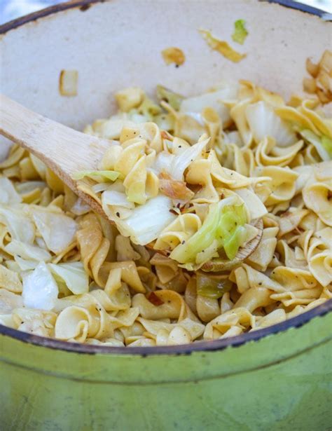 haluski recipe polish fried cabbage and noodles 4 sons r us