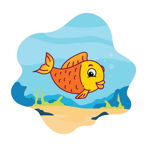 Cartoon Fish Vector Illustration 224150 Vector Art At Vecteezy