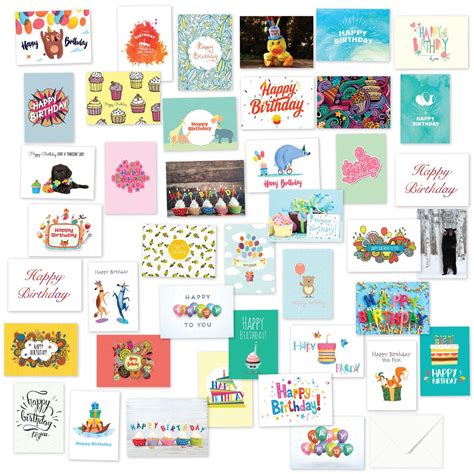 Free for commercial use no attribution required high quality images. 40 Birthday Cards Assortment - Happy Birthday Card Bulk ...
