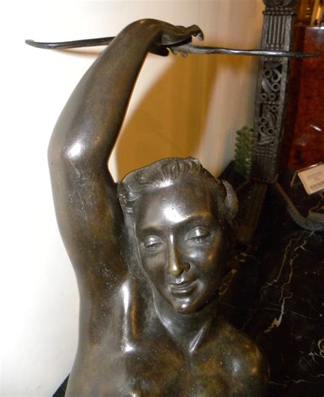 Bronze Art Deco Nude Sculpture By S Melani Sold Items Statues Art