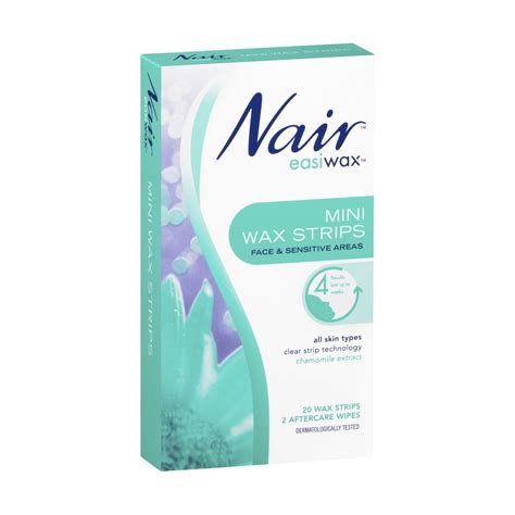 Nair 20 Pack Easiwax Mini Wax Strips Kmart