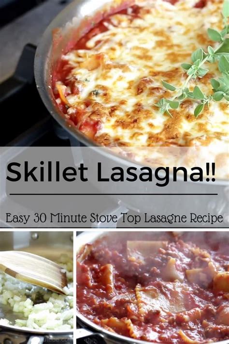 Skillet Lasagna Easy 30 Minute Stove Top Lasagna Recipe Home And