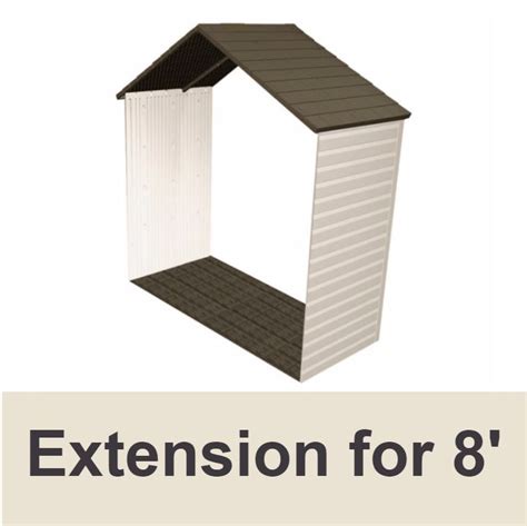 Lifetime Shed Extension Kit 6422 30 Inch Extension Kit For 8 Ft Sheds
