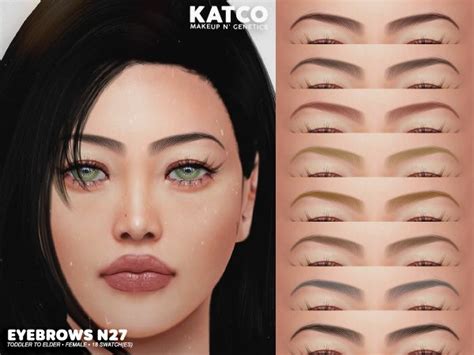 Katco Eyebrows N27 The Sims 4 Download Simsdomination Sims 4