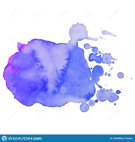 Abstract Isolated Colorful Vector Watercolor Splash Grunge Element For
