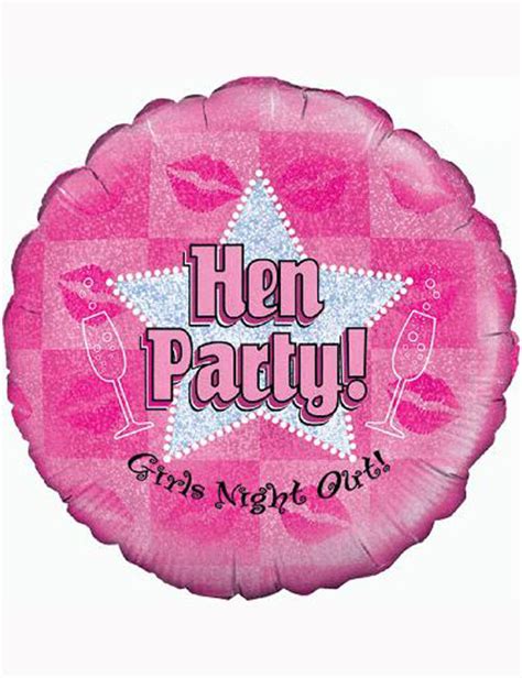 18 Hen Party Holographic Balloon Its My Party