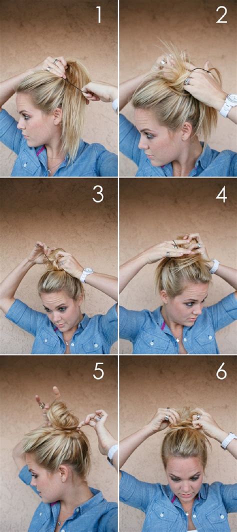She has step by step directions, but also a video to. 48 Messy Bun Ideas For All Kinds of Occasions