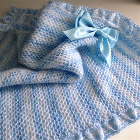 Little Boy Blue Baby Blanket Knitting Pattern By Susan J Ward