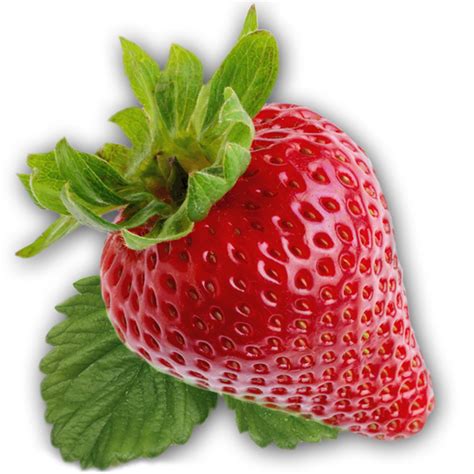 Strawberry With Leaves Png Image Transparent Image Download Size