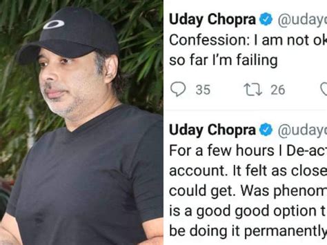 Confession I Am Not Ok Actor Uday Chopra Tweets And Deletes Message