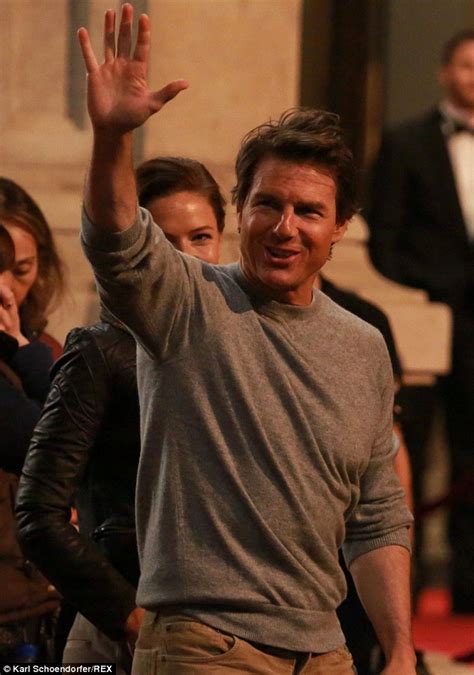 Tom Cruise Jokes With Simon Pegg On Set Of Mission Impossible 5