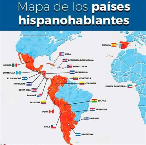 Mapa mundi identificar los lugares en donde se habla español Alguien