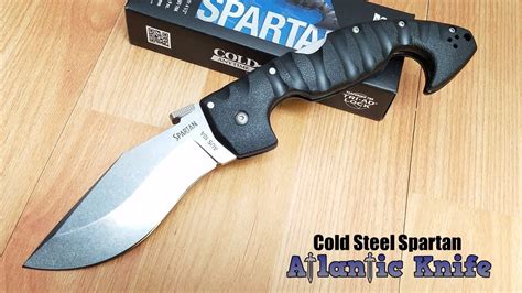 Cold Steel Spartan Lockback Black Aus 10a Stainless Satin Folding Knife