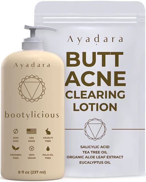 buy butt acne clearing lotion 8oz butt acne cream with salicylic smoothing butt cream for