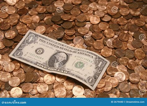 Dollar & Pennies stock photo. Image of american, states - 2679440