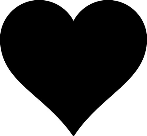 The Black Heart Clip Art at Clker.com - vector clip art online, royalty png image
