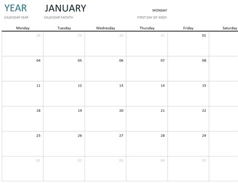 Free 12 Month Word Calendar Template 2021 2021 Calendarhtml Photos