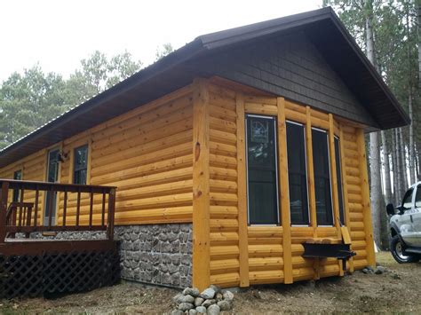 Meadow Valley Log Home By Using Siding Customer Converted Mobile Home