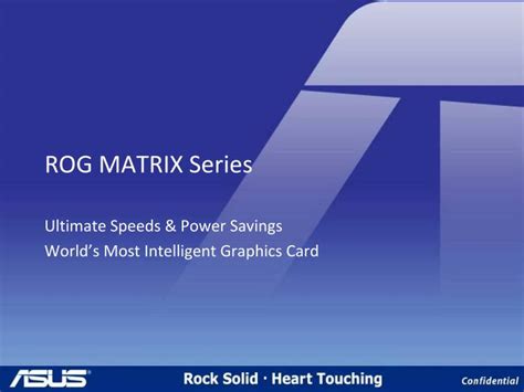 Ppt Rog Matrix Series Powerpoint Presentation Free Download Id3619260
