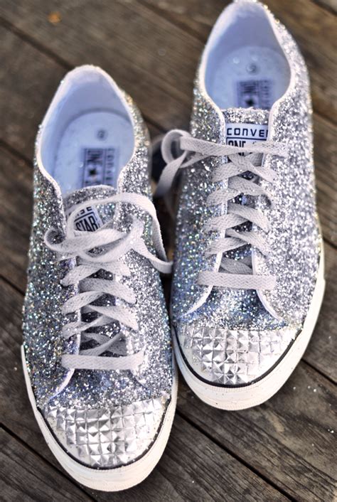 Diy Glitter Sneakers Inspired By Miu Miu Embellished Shoes