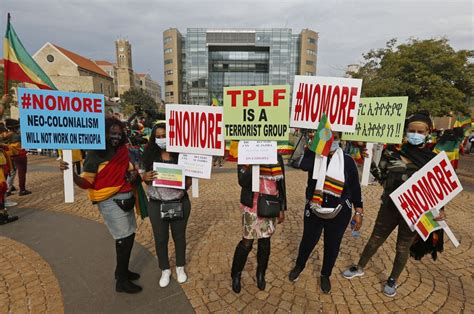 Mideast In Pictures Hundreds Of Ethiopians Demonstrate Against Us