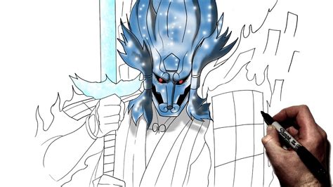 How To Draw Madaras Perfect Susanoo Step By Step Naruto Youtube