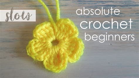 How To Crochet A Simple Flower Absolute Beginners Blog Lienketvn
