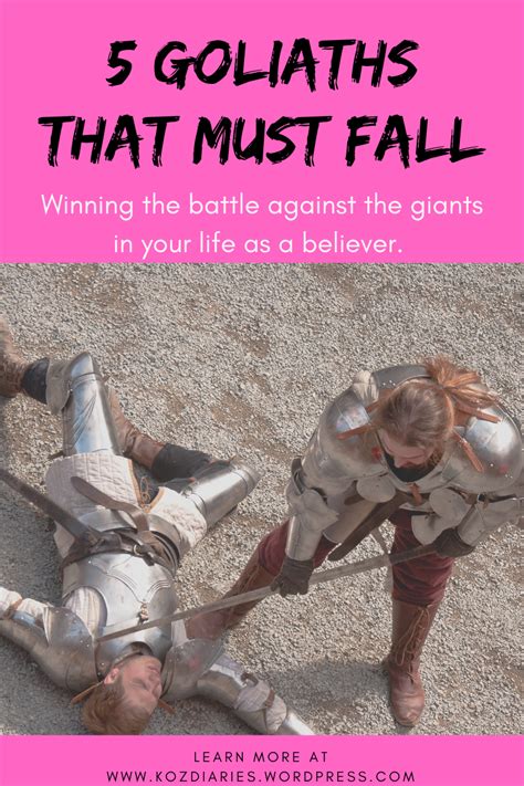 5 Goliaths That Must Fall In Your Life Oizamsi Hub