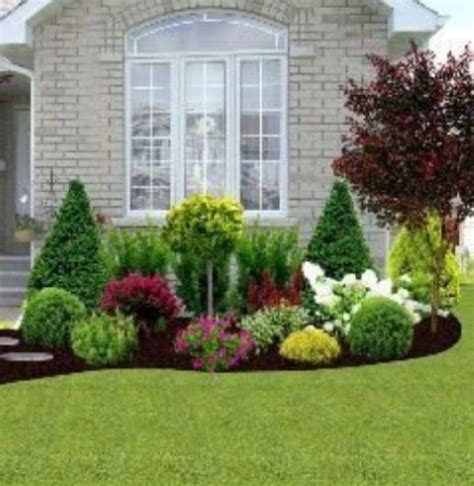 Simple Garden Ideas For Front Of House Landscaping Yard Front Simple
