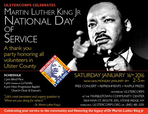 Mlk National Day Of Service Ulstercorps