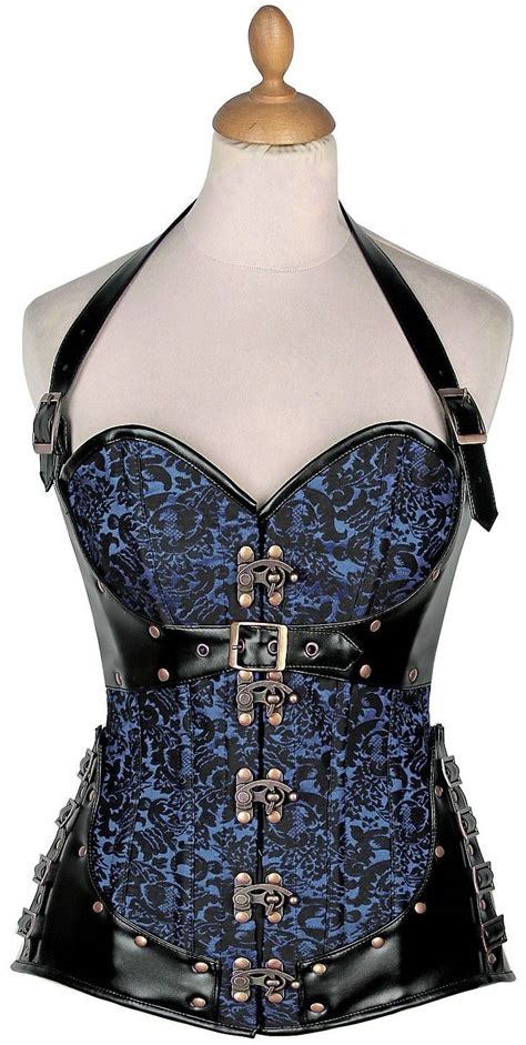 Daisy Corsets Top Drawer Brocade And Faux Leather Steel Boned Corset Steel Boned Corsets Corset