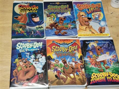 Lot Of Scooby Doo Vhs Tapes Warner Brothers Cartoon Network Movie Collection