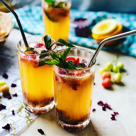 Summer Cocktail With Orange And Passion Fruit Ramonas Cuisine