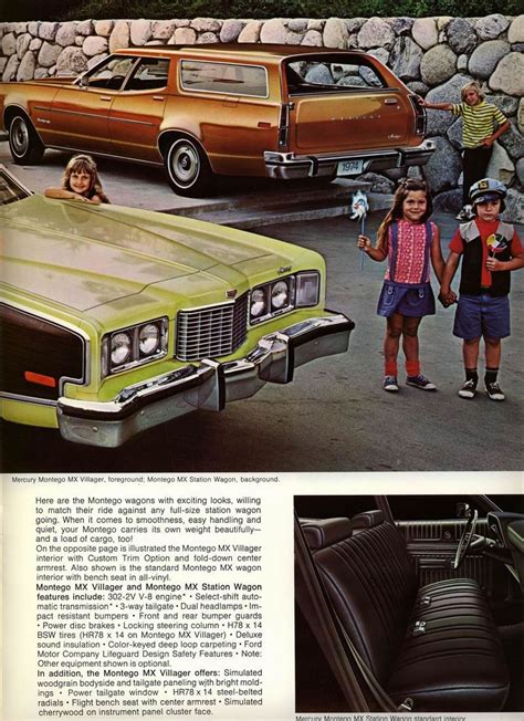 1974 Mercury Wagons Brochure Montego Mercury Cars Vintage Cars