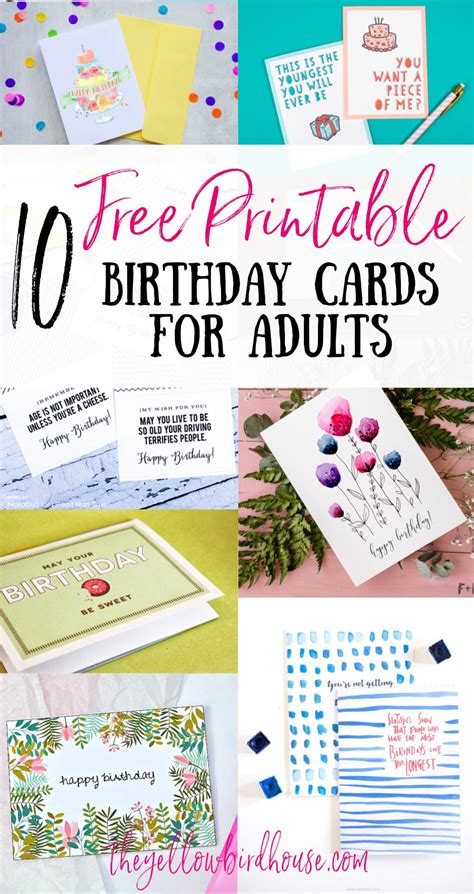 Free Printable Cards For Adults Printable Templates