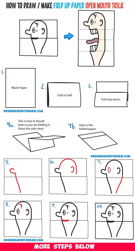 Spreading the cards on the table. How to Draw a Big Opening Mouth Paper Folding Trick (Perfect for Cards) Easy Step by Step ...