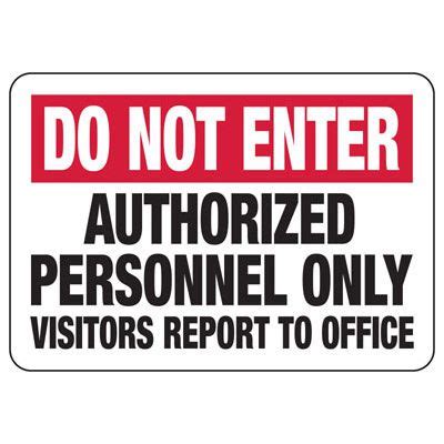 Do Not Enter Industrial Restricted Signs Seton Seton