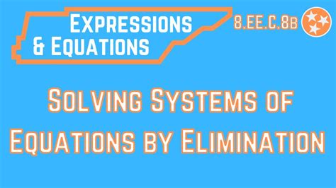 Solve Systems Of Equations By Elimination Youtube